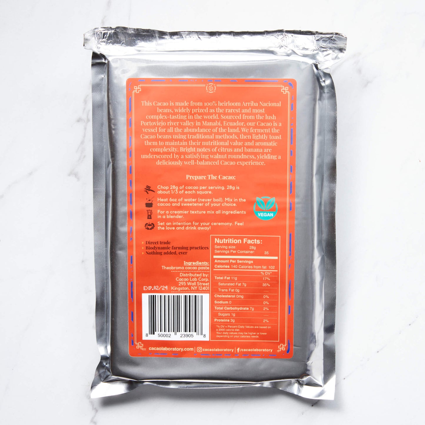 100% ceremonial cacao kilo_back