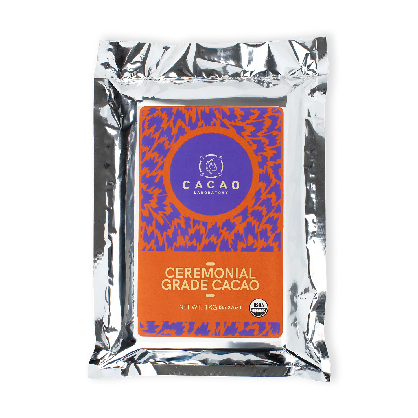 Cacao Laboratory ceremonial grade cacao package on a white background