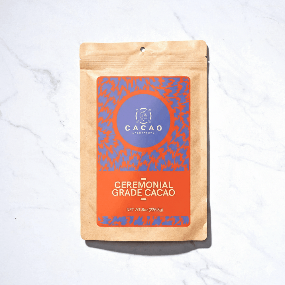 100% Arriba Nacional Ceremonial-Grade Cacao Pouch, Organic — Wholesale (1/2 lb x 10 - granulated)